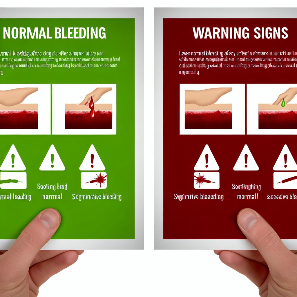 Normální krvácení versus varovné signály
