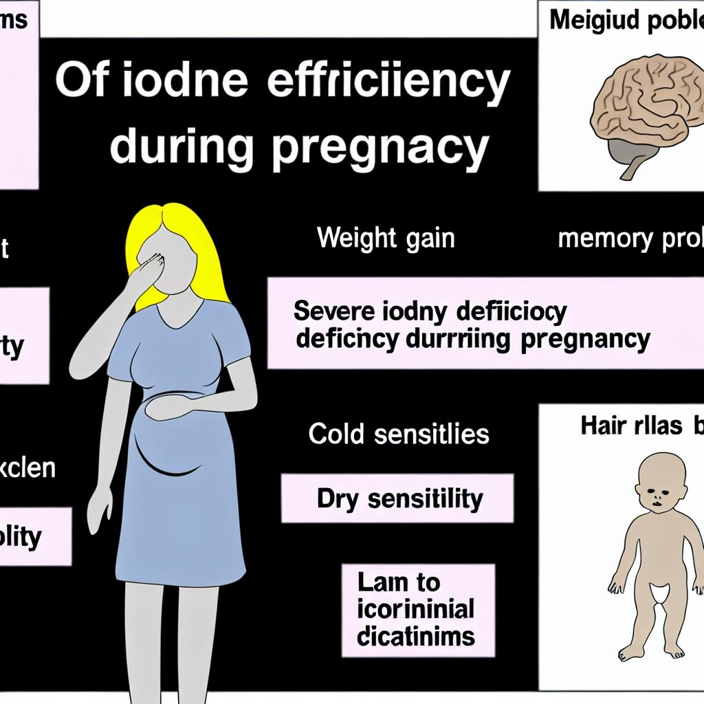 Příznaky nedostatku jódu během těhotenství