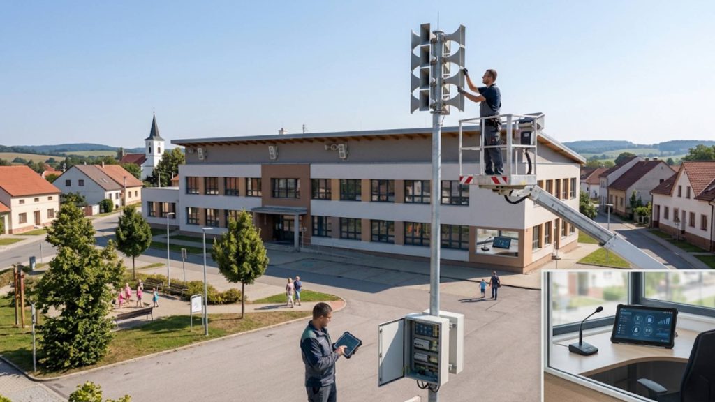 Modernizace varovneho systemu obce a skolni rozhlas